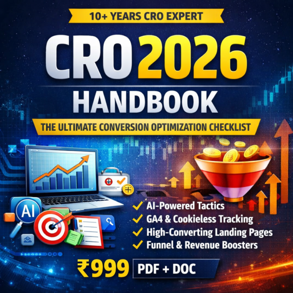 CRO 2026 Handbook – The Ultimate Conversion Optimization Checklist for Digital Marketers
